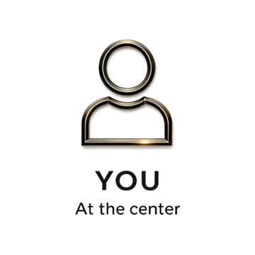 You — at the center